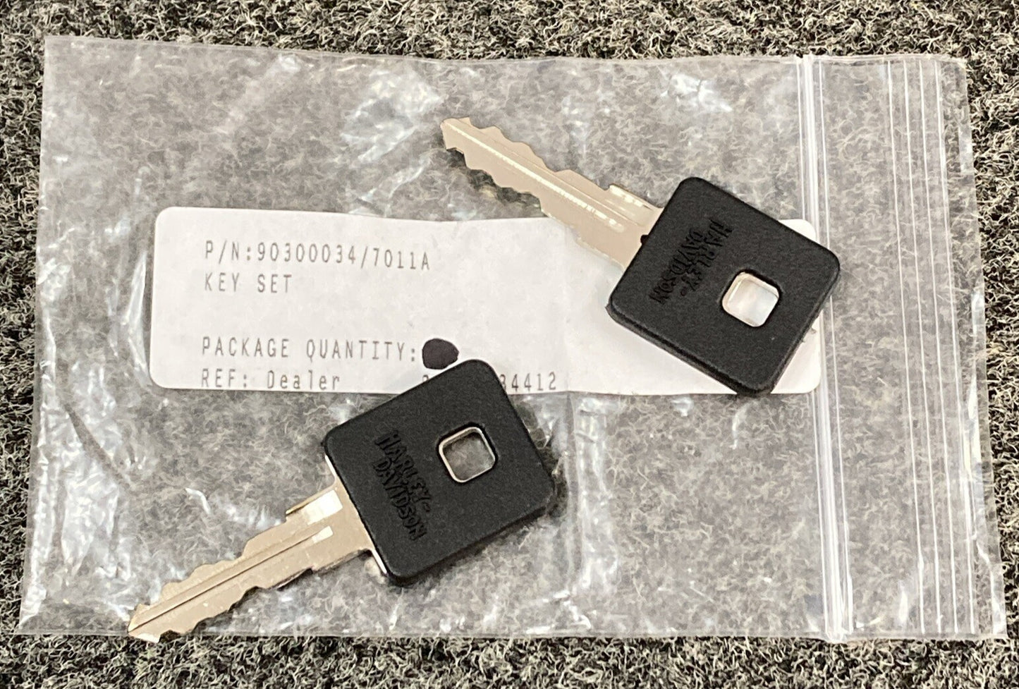 NEW REPLACES HARLEY DAVIDSON 90300043/7011A KEY SET