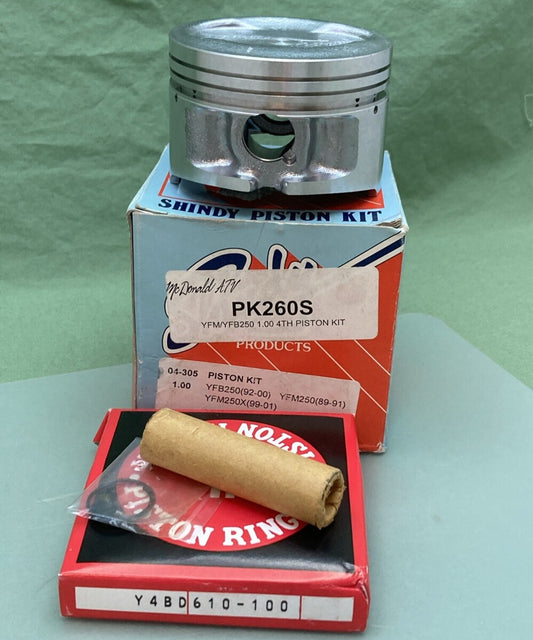 NEW GENUINE SHINDY PK260S PISTON KIT 1.00