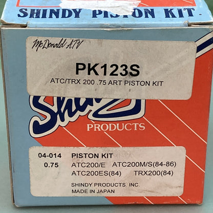 NEW GENUINE SHINDY PK123S PISTON KIT 0.75