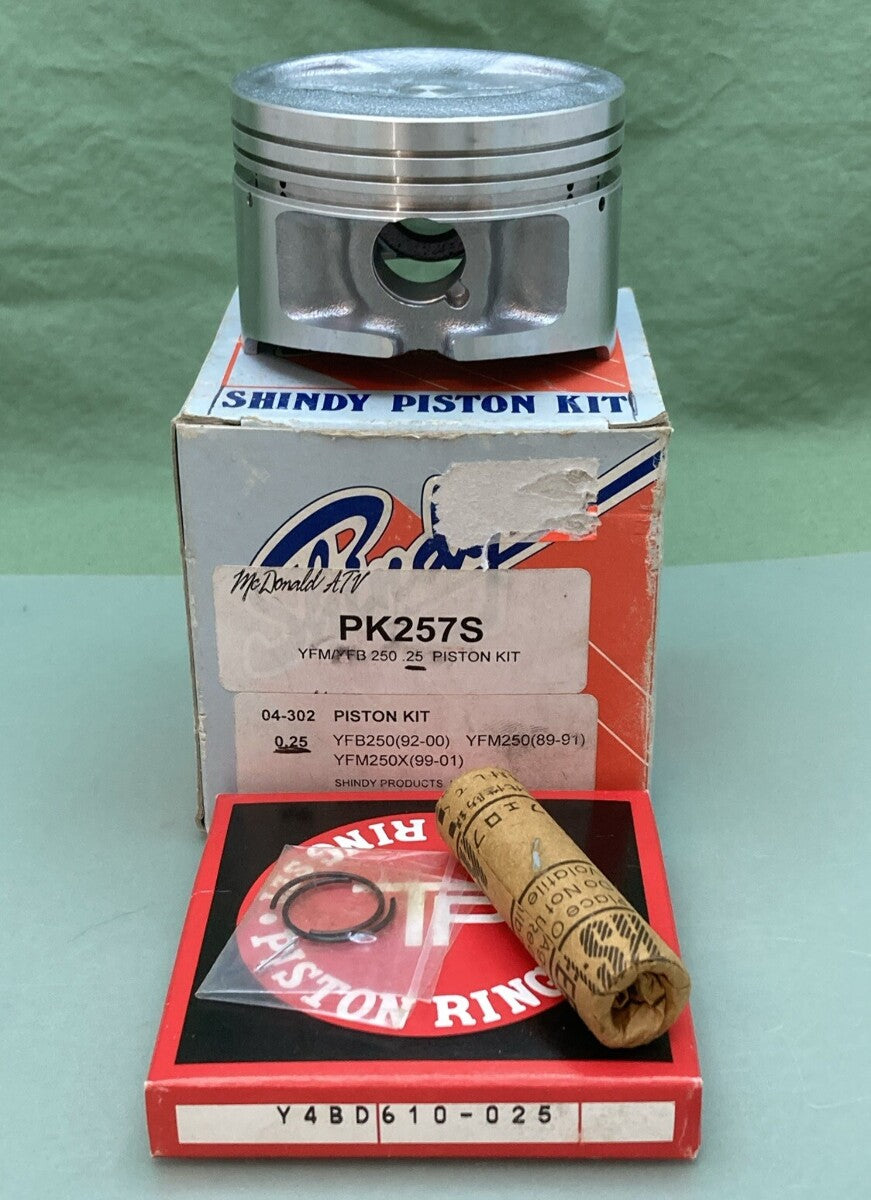 NEW GENUINE SHINDY PK257S PISTON KIT 0.25