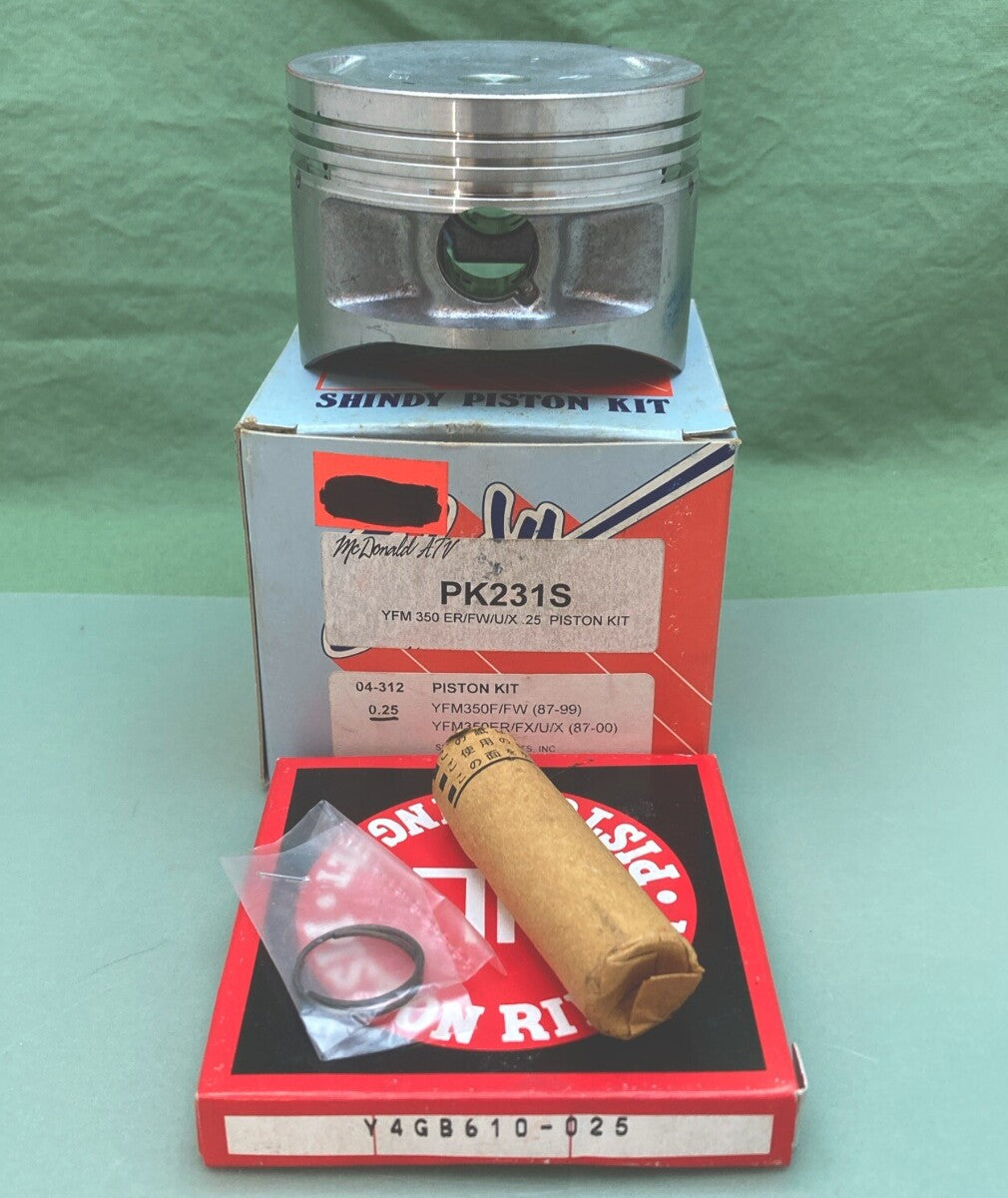 NEW GENUINE SHINDY PK231S PISTON KIT 0.25