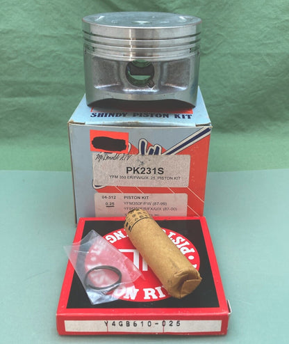 NEW GENUINE SHINDY PK231S PISTON KIT 0.25