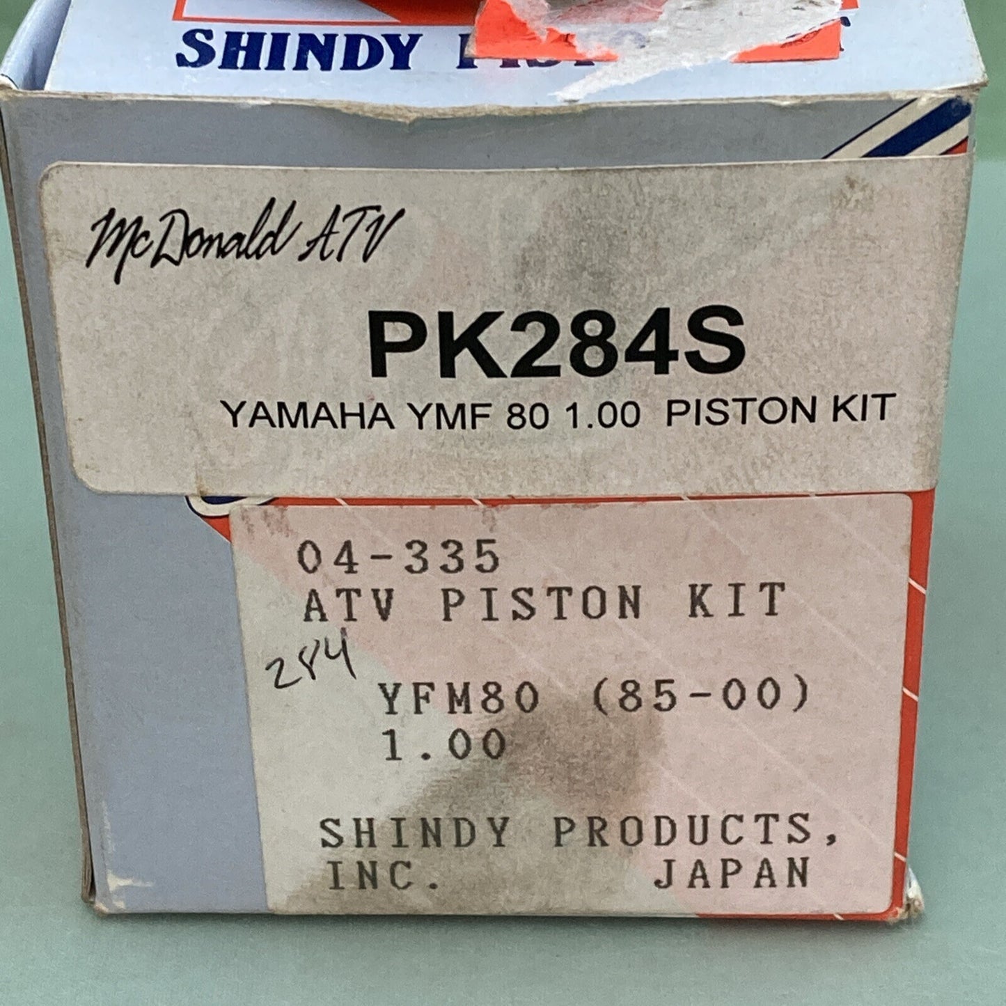 NEW GENUINE SHINDY PK284S PISTON KIT 1.00