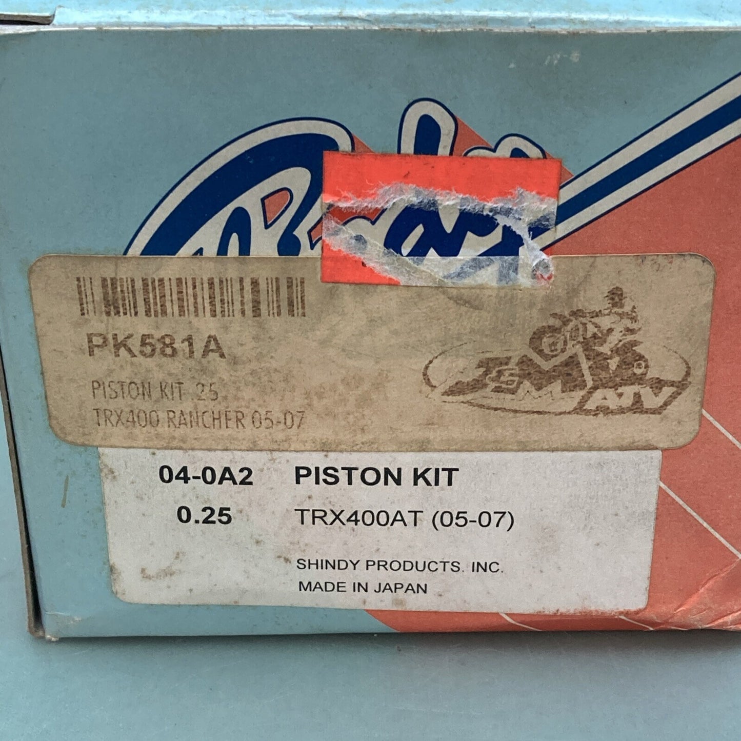 NEW GENUINE SHINDY PK581A PISTON KIT 0.25