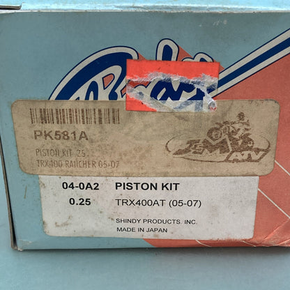 NEW GENUINE SHINDY PK581A PISTON KIT 0.25