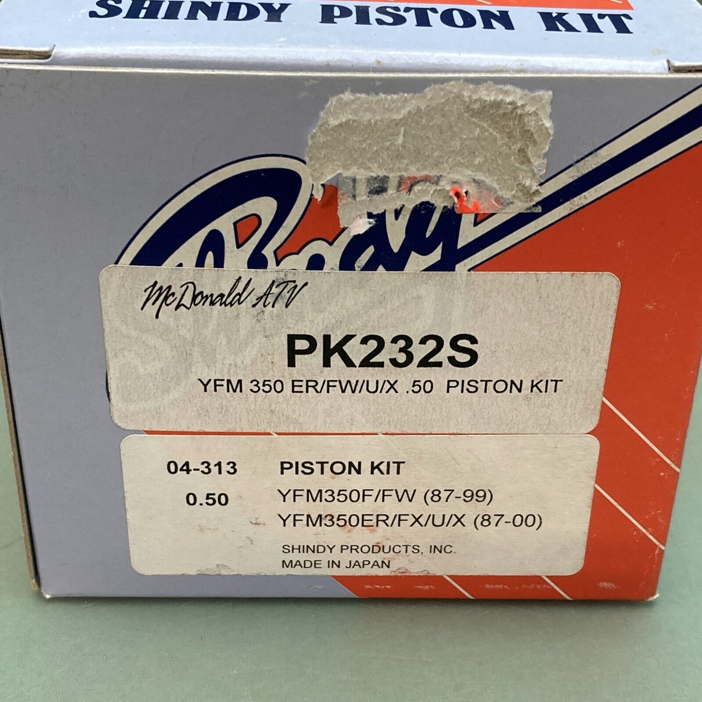 NEW GENUINE SHINDY PK232S PISTON KIT 0.50