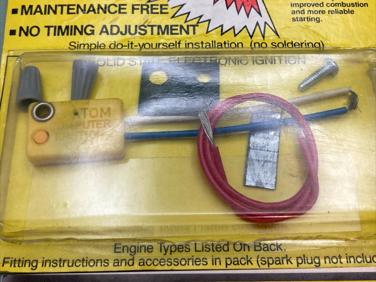 NEW GENUINE ATOM COMPUTER IGNITION MODULE AM214 YELLOW