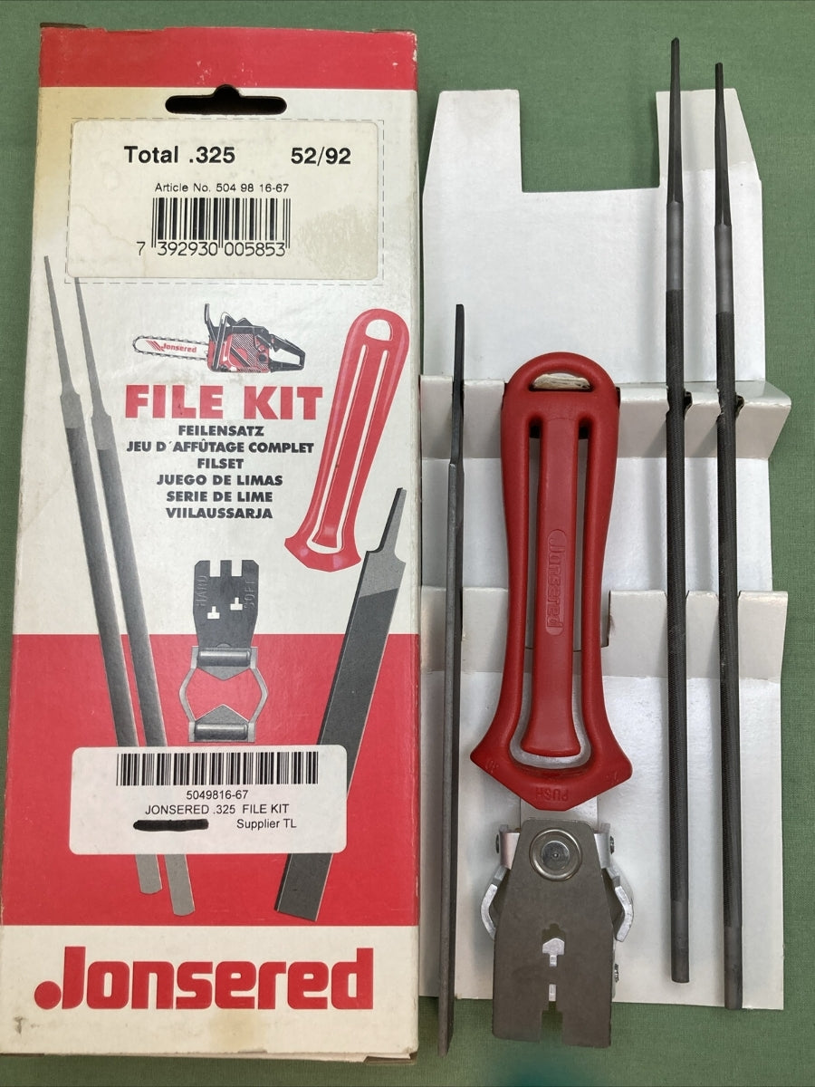 NEW GENUINE JONSERED 504 98 16-67 .325 FILE KIT