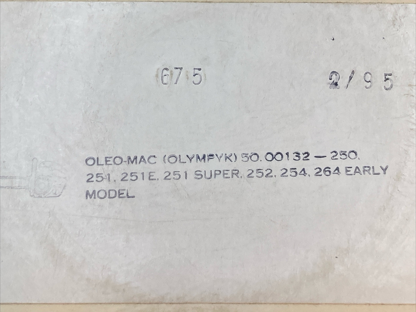NEW GENUINE TOTAL 675 REWIND STARTER SPRING OLEO MAC OLYMPYK 50 00132