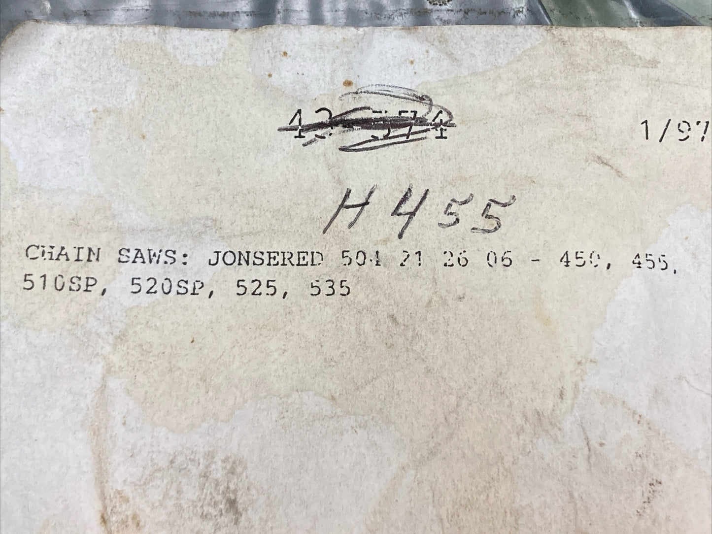 NEW REPLACES JONSERED 504 21 26-06 STARTER SPRING