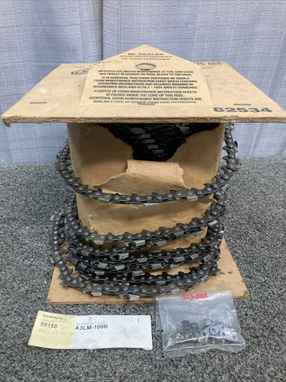 NEW GENUINE CARLTON A3LM 375 063 90' CHAINSAW CHAIN ROLL 3/8 .063 A3LM-100R
