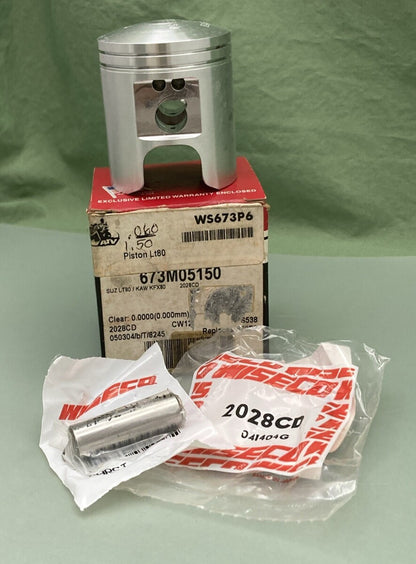 NEW GENUINE WISECO 673M05150 SUZ LT80/KAW KFX 80 PISTON KIT WS673P6