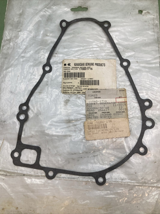 NEW GENUINE KAWASAKI 11060-1716 Gasket, Generator Cover