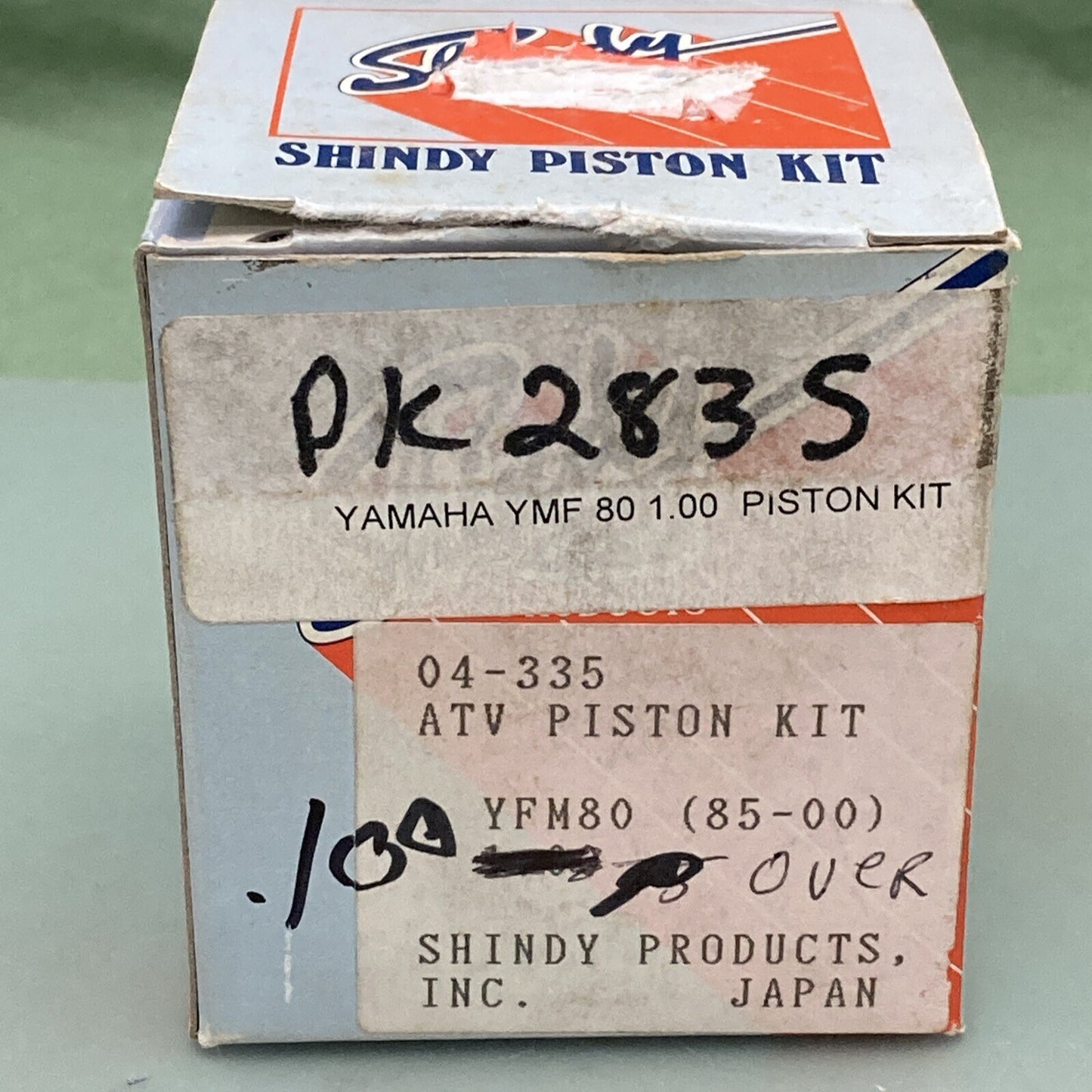 NEW GENUINE SHINDY 04-335 YAMAHA YMF 80 1.00 PISTON KIT P283S