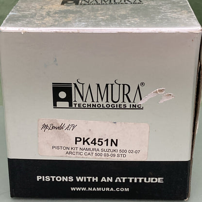 NEW NAMURA TECHNOLOGIES PK451 SUZUKI500 02-07 ARTIC CAT500 03-09 STD NA-30050