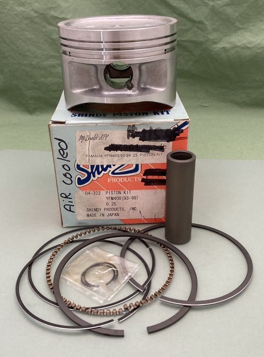 NEW GENUINE SHINDY 04-322 YFM400 (93-99) 0.25 PISTON KIT
