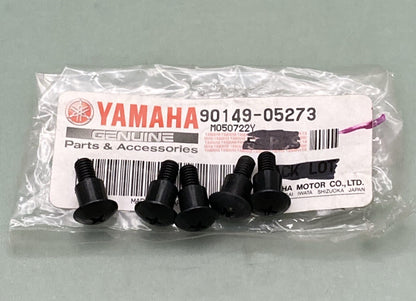 QTY 5 NEW GENUINE YAMAHA 90149-05273 COWLING 1  Screw,spec'l Shape