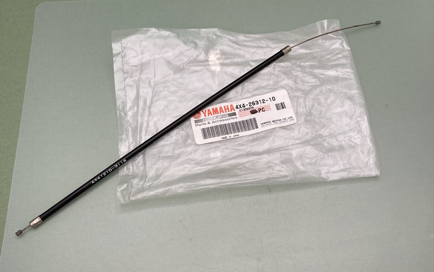 NEW GENUINE YAMAHA 4X4-26312-10 HANDLEBAR-CABLE Cable, Throttle 2