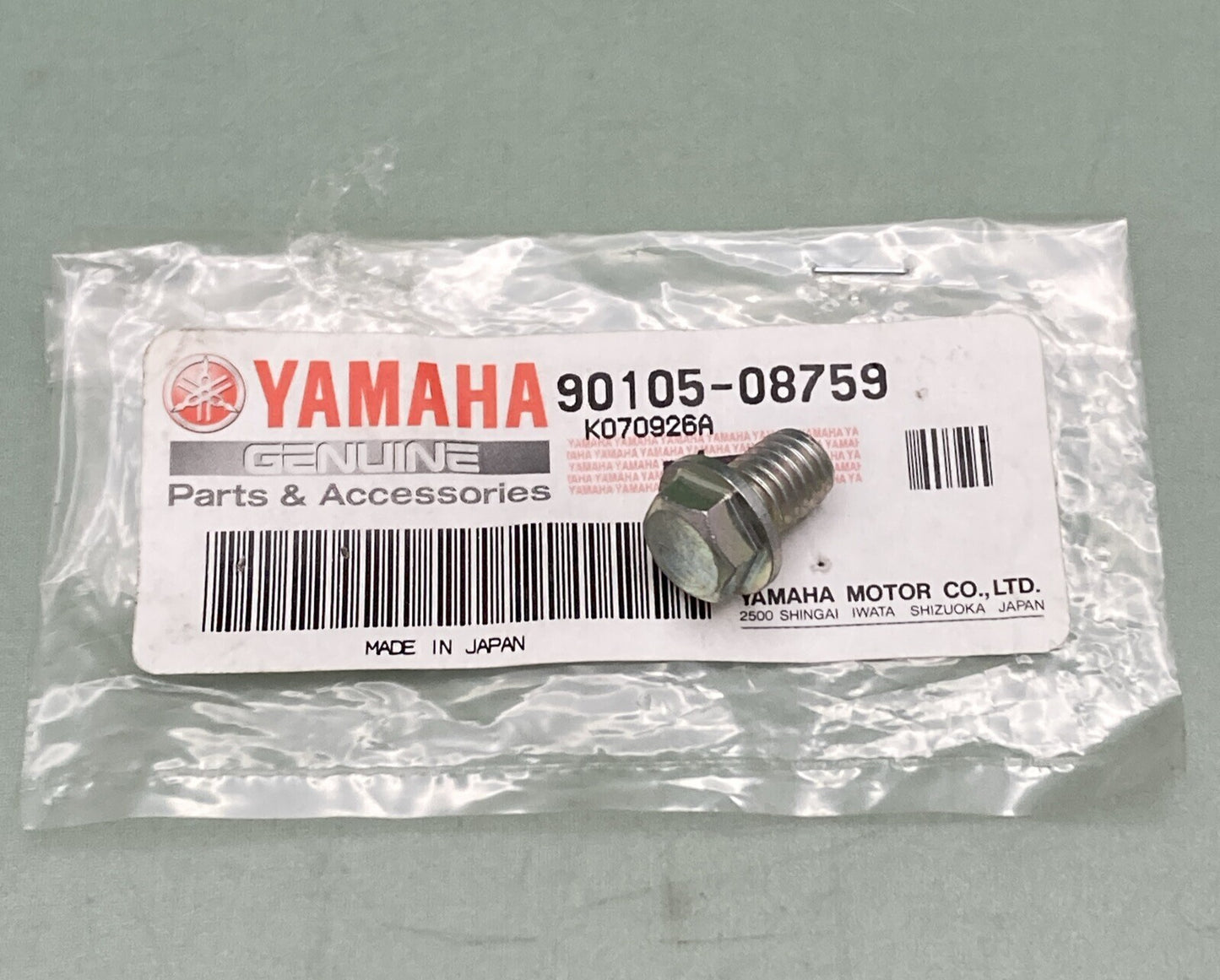 NEW GENUINE YAMAHA 90105-08759 FRONT DIFFERENTIAL Bolt, Flange