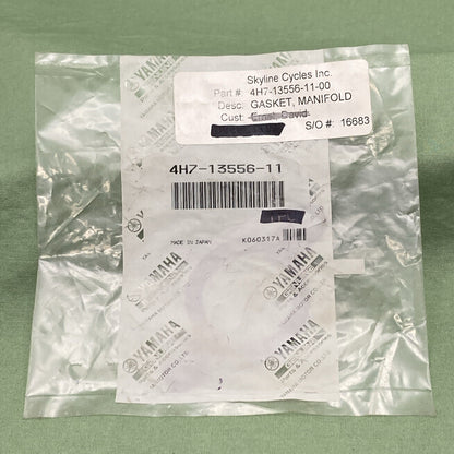 NEW GENUINE YAMAHA 4H7-13556-11 AIR CLEANER Gasket, Manifold