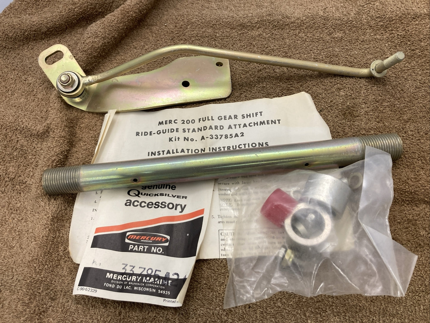 NEW GENUINE MERCURY QUICKSILVER 33785A2 RIDE-GUIDE ATTACHMENT KIT (7/8" OD)