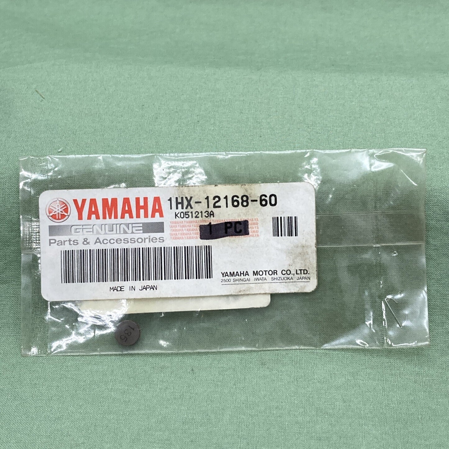 NEW GENUINE YAMAHA 1HX-12168-60 VALVE Pad, Adjusting 2 (135)