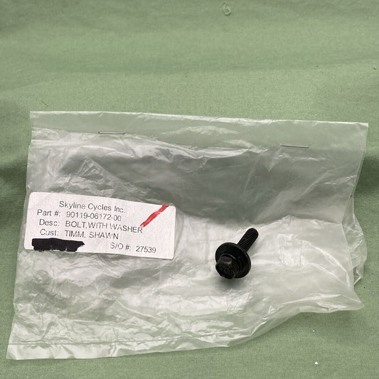 NEW REPLACES YAMAHA 90119-06172-00 AIR FILTER Bolt, with Washer