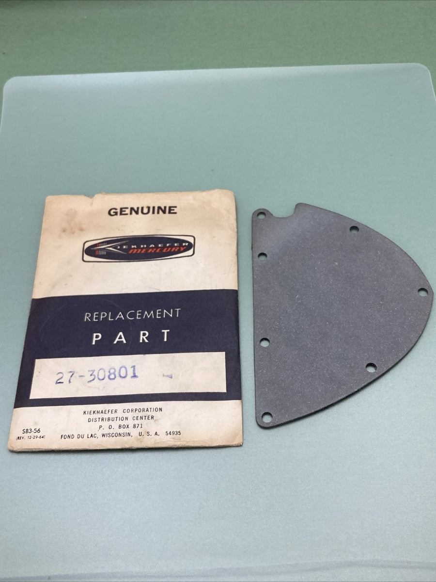 NEW GENUINE KIEKHAEFER MERCURY 27-30801 EXHAUST RELIEF COVER TO BOTM COWL GASKET