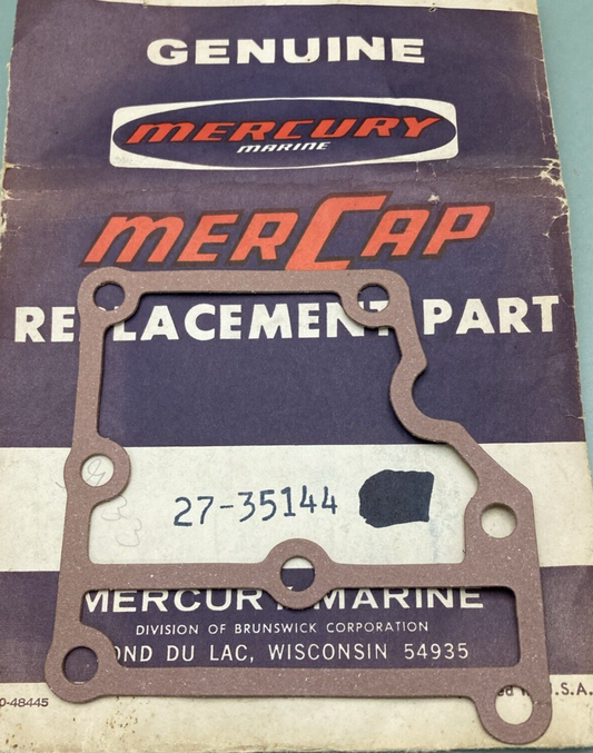 QTY 4 NEW GENUINE MERCURY QUICKSILVER 27-35144 RELIEF VALVE BODY GASKET