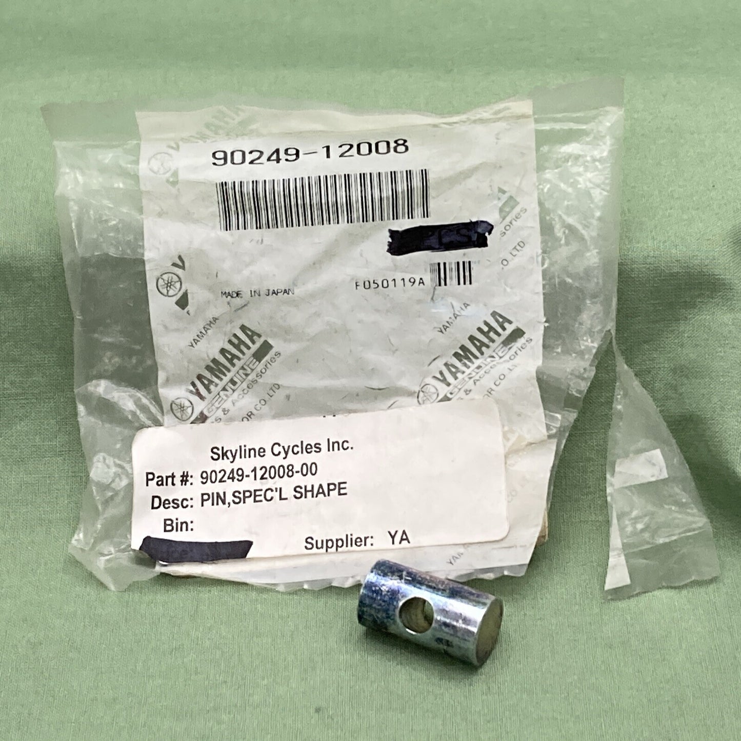 QTY 4 NEW GENUINE YAMAHA 90249-12008 HANDLEBAR CABLE Pin, Spec'l Shape