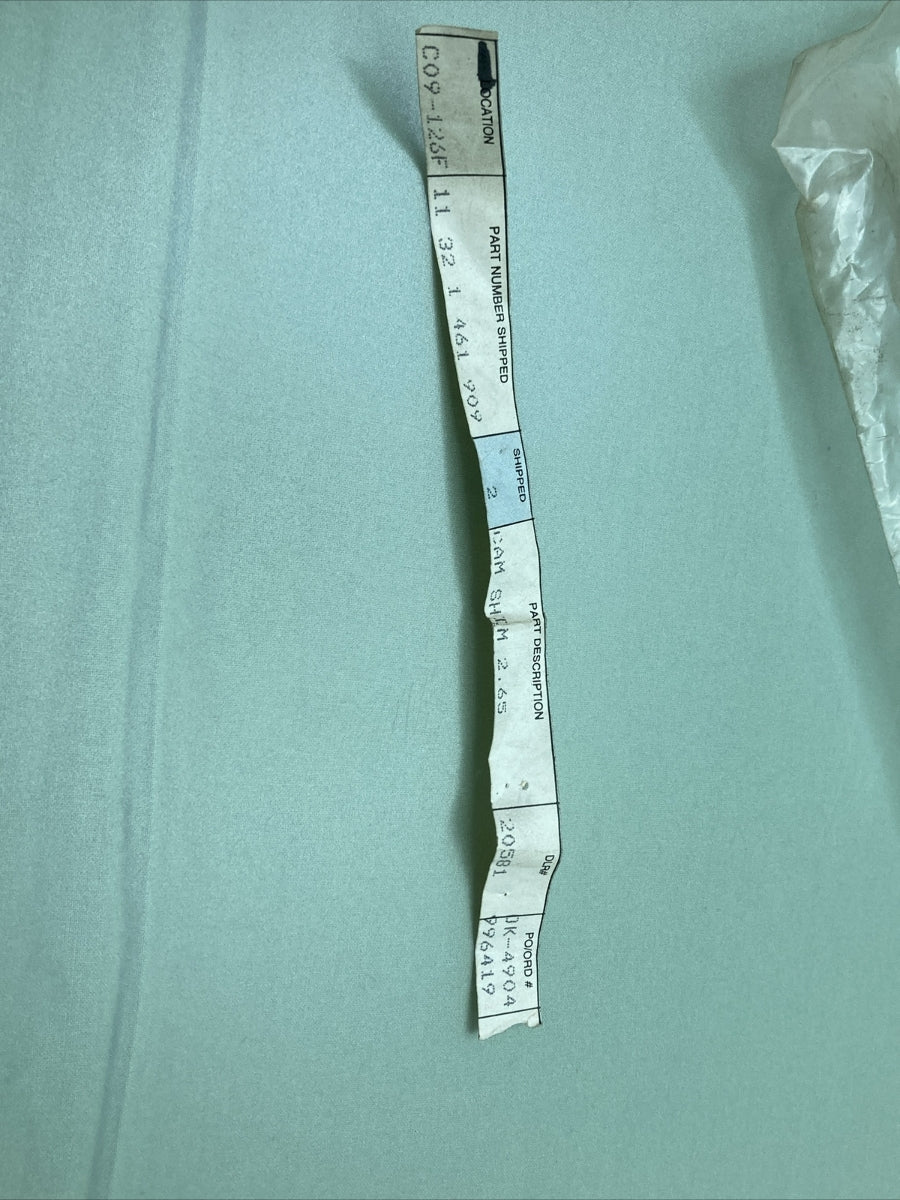 NEW BMW 11321461909 CAM SHIM 2.65MM