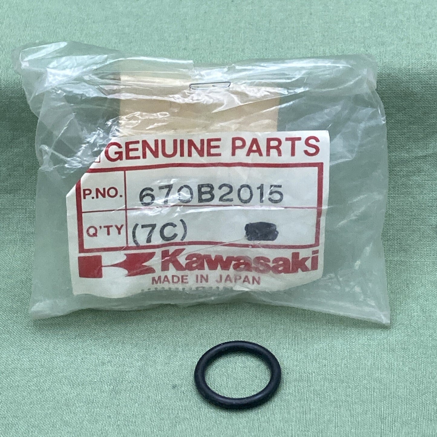 QTY 10 NEW GENUINE KAWASAKI 670B2015 CRANKCASE O Ring, 15MM