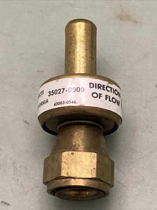 NEW GENUINE JABSCO 35027-0000 CHECK VALVE