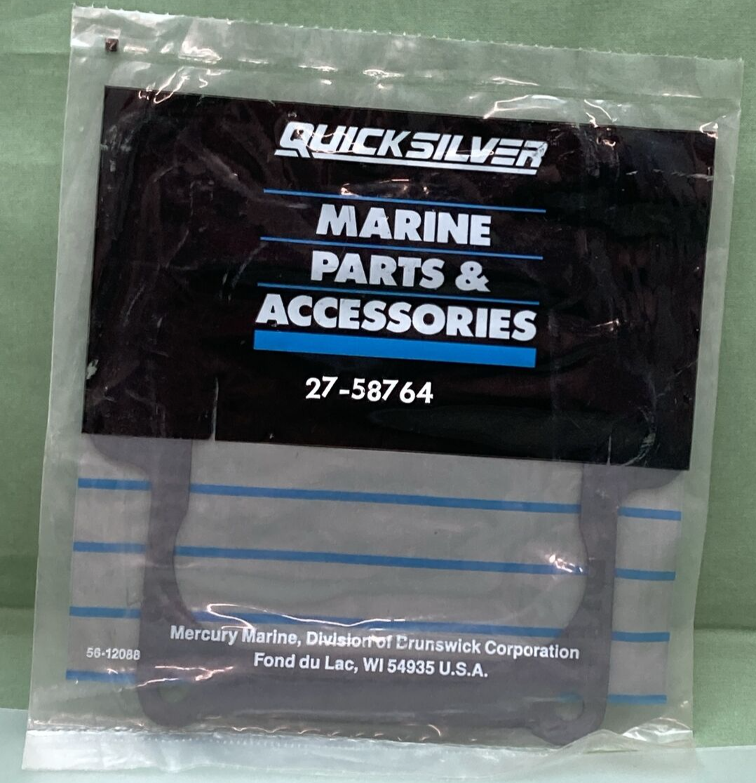 New GENUINE QUICKSILVER 27-58764 ADAPTOR TO EXHAUST MANIFOLD GASKET