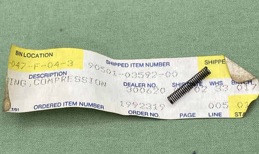 NEW REPLACES YAMAHA 90501-03592-00 STARTER Spring, Compression