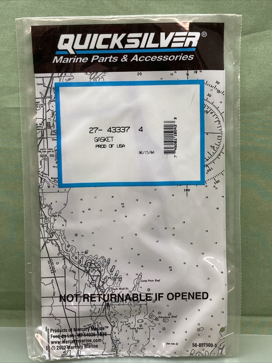 New GENUINE QUICKSILVER 27-43337 4 GASKET