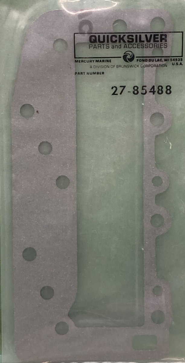 New GENUINE QUICKSILVER 27-85488 BAFFLE PLATE TO EXHAUST COVER GASKET