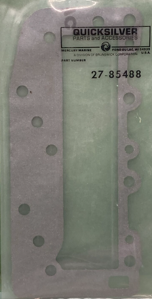 New GENUINE QUICKSILVER 27-85488 BAFFLE PLATE TO EXHAUST COVER GASKET