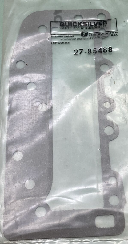 New GENUINE QUICKSILVER 27-85488 BAFFLE PLATE TO EXHAUST COVER GASKET