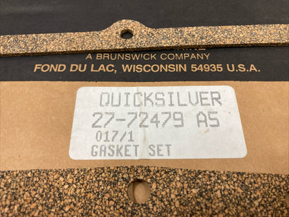 NEW GENUINE MERCURY QUICKSILVER 27-72479 A5 GASKET SET, INCOMPLETE SET