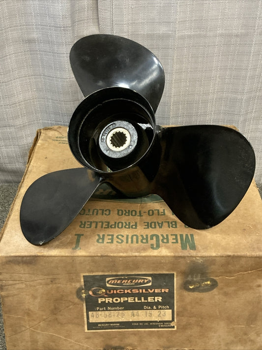 NEW GENUINE MERCURY QUICKSILVER 48-58426 A4 3 BLADE ALUMINUM PROPELLER 15" DIA