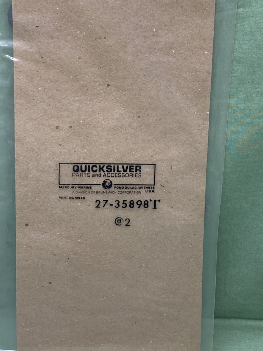 QTY 2 New GENUINE QUICKSILVER 27-35898T GASKET