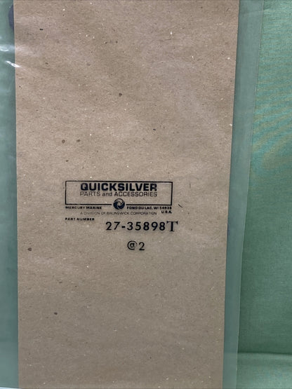 QTY 2 New GENUINE QUICKSILVER 27-35898T GASKET