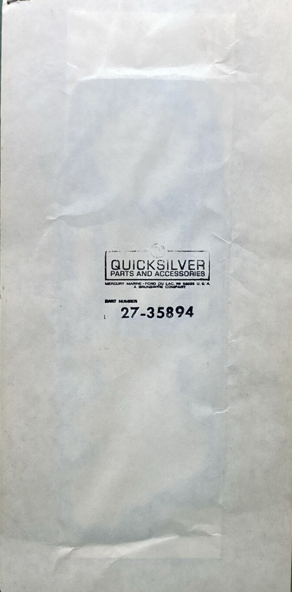 New QUICKSILVER 27-35894 EXHAUST ELBOW GASKET