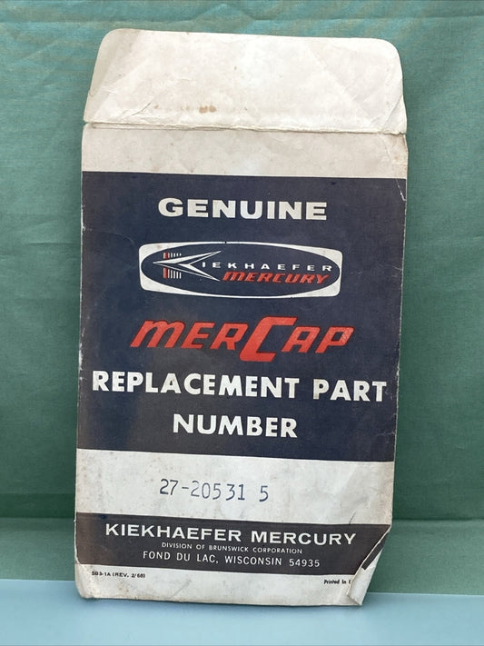 New GENUINE MERCURY 27-20531 CYLINDER BLOCK COVER GASKET