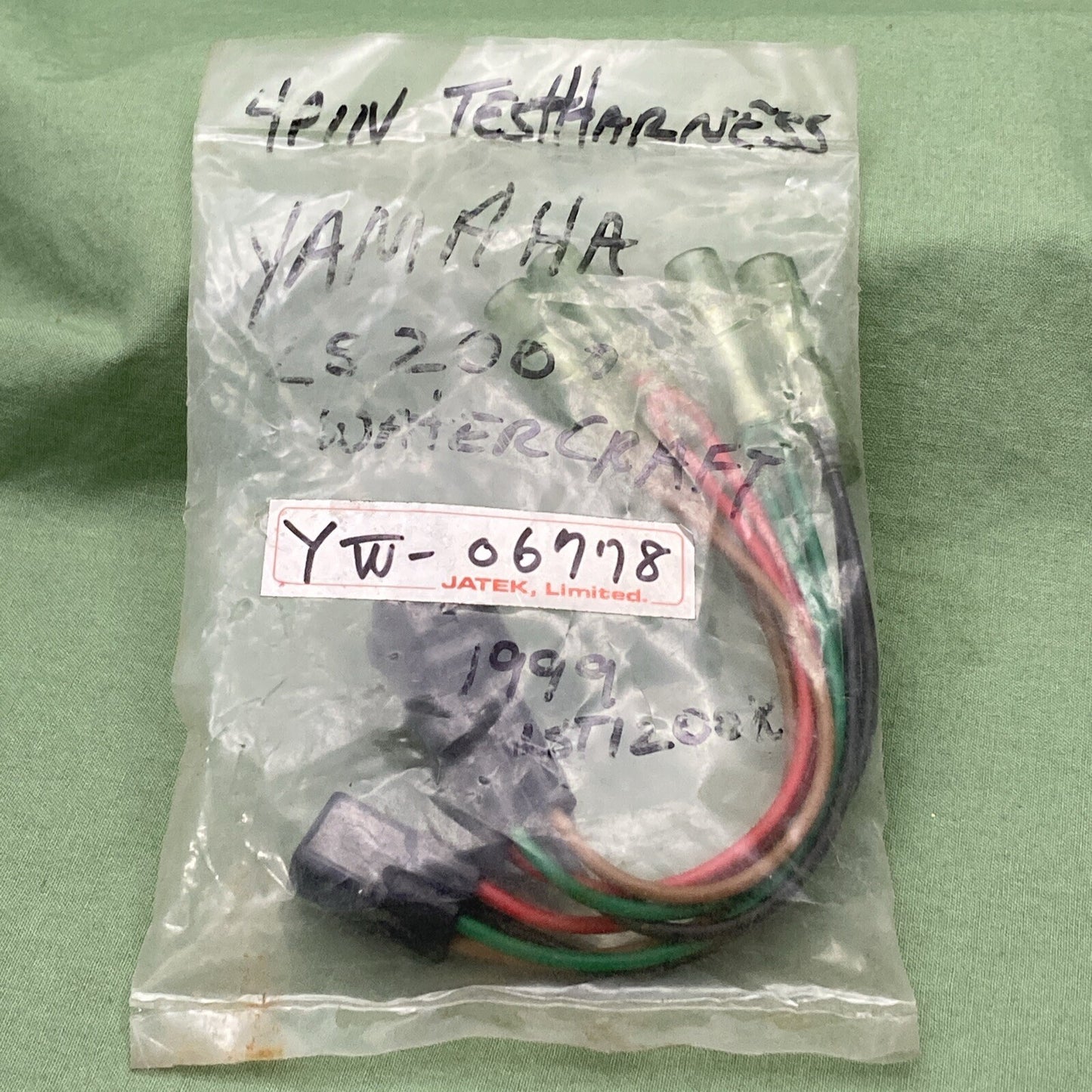 NEW REPLACES YAMAHA YW-06778 WAVERUNNER 4 PIN TEST HARNESS