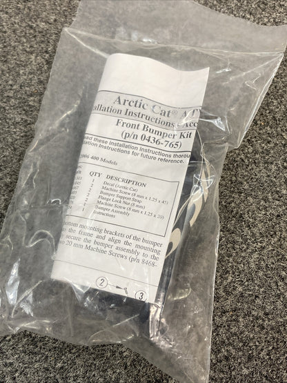 New GENUINE ARTIC CAT 0436-765 KIT, LE BUMPER-FRONT