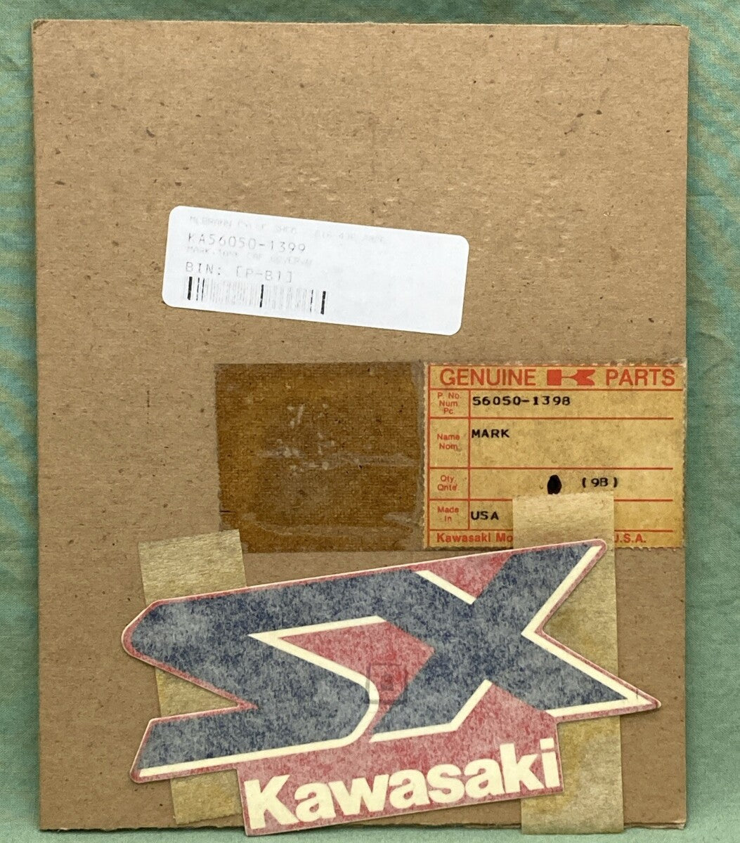 NEW GENUINE KAWASAKI 56050-1398 BLACK SX DECAL
