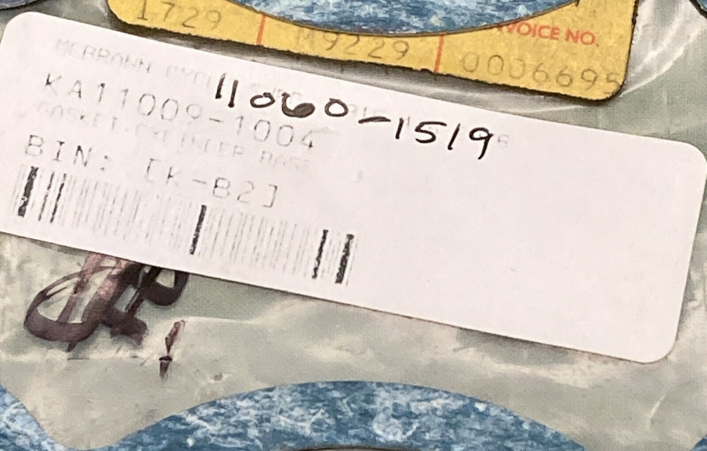 QTY 5 NEW REPLACES KAWASAKI 11060-1519 GASKET CYLINDER BASE