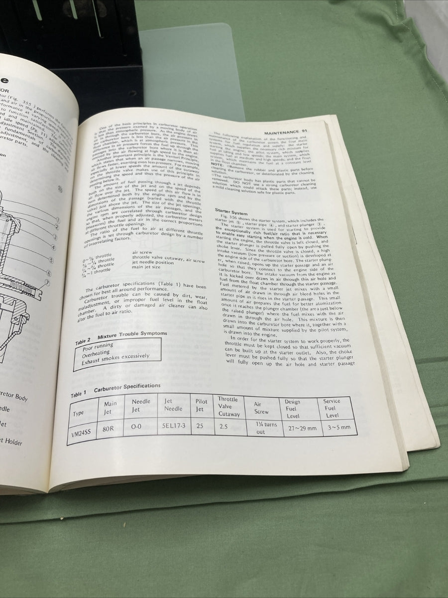 GENUINE KAWASAKI 99924-1010-02 SERVICE MANUAL KE125
